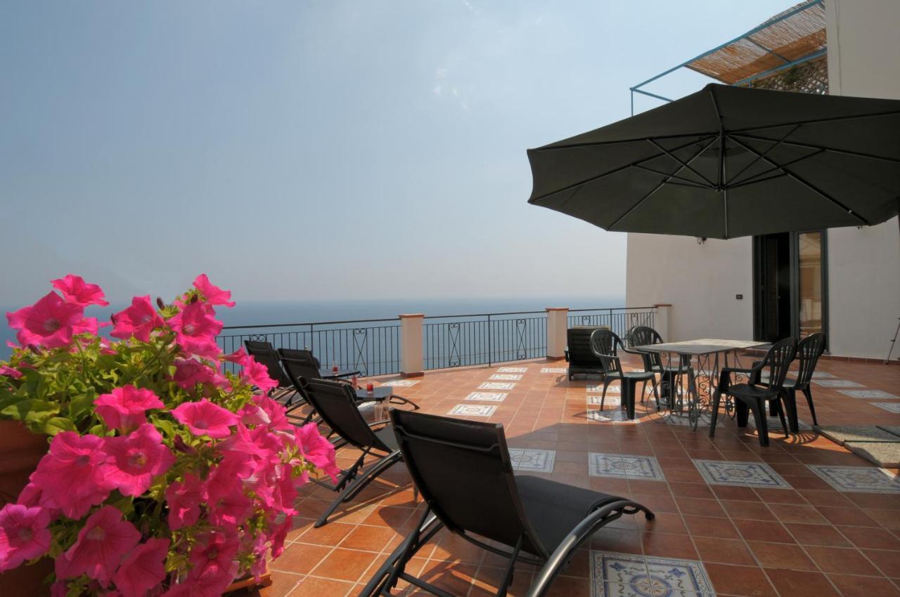 Terrazza Di Rosa - Sea View Villa Праяно Екстериор снимка